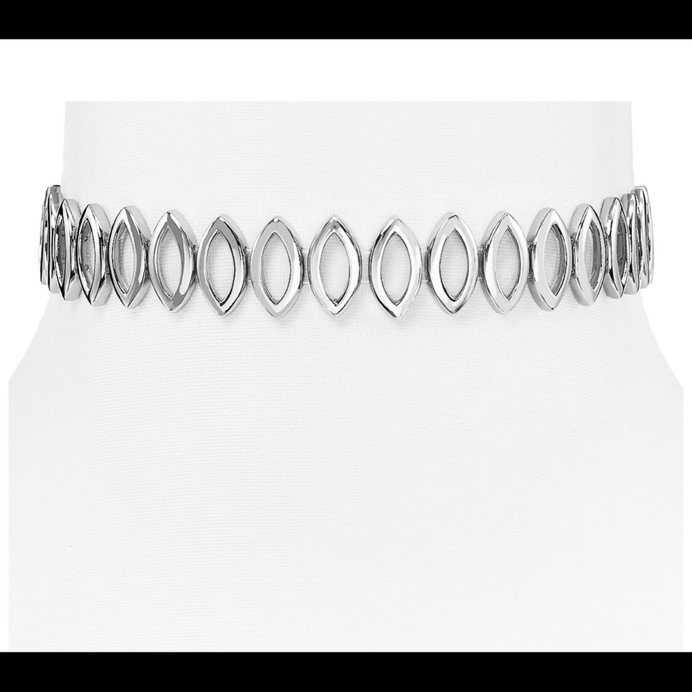 Rebecca Minkoff Navette Metal Choker Necklace NEW